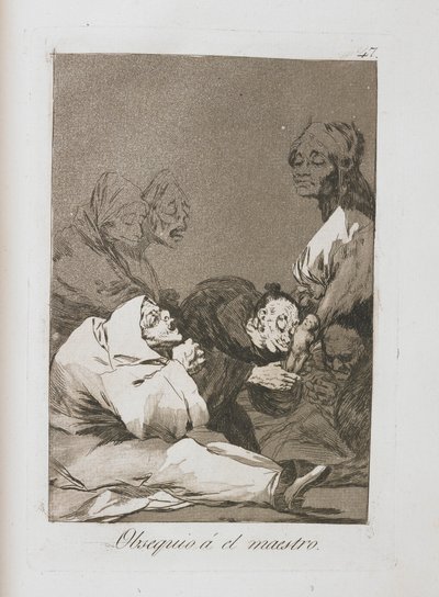 ロスカプリチョスのプレート、1797年〜1798年 作： Francisco de Goya